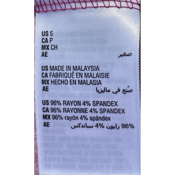 Style & Co. Sleeveless Floral Print Flip Flop Dress In Magenta With Blue & Pink - Picture 6 of 7